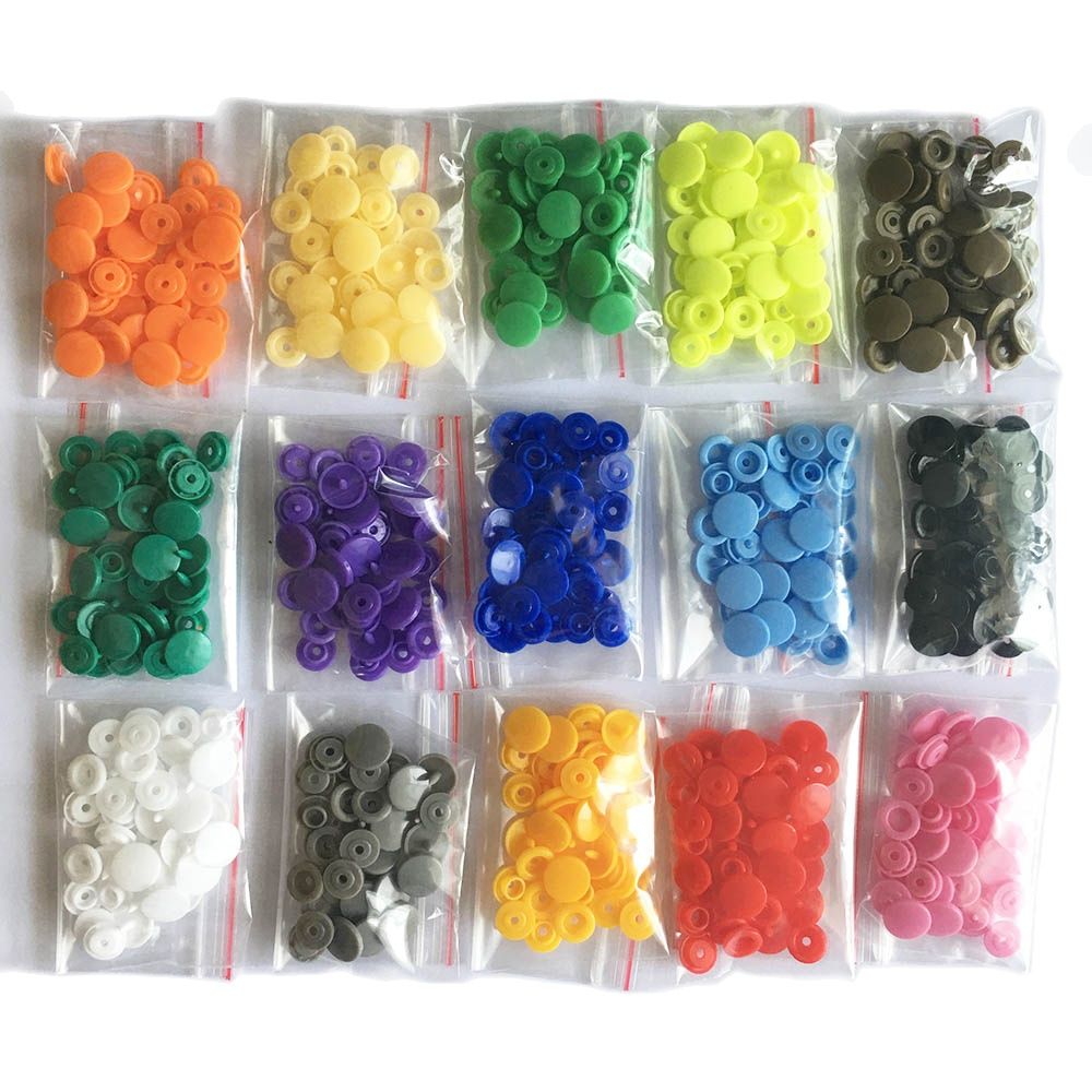 Snap Fastener Set - 50 Sets Round Snaps Buttons For