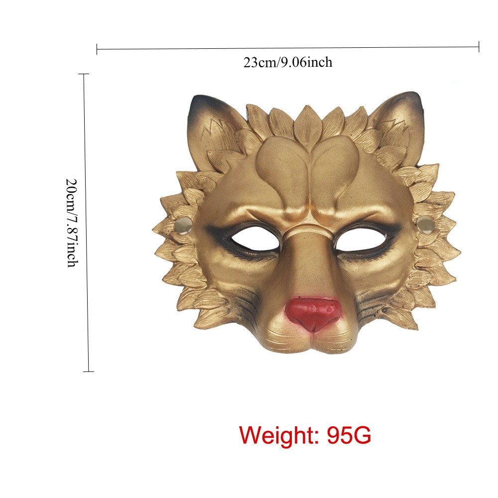 Adult Halloween Lion Mask 3D P - Cosplay Props Eva Foam ulasan dan harga