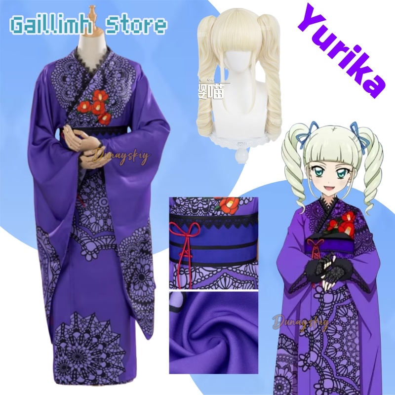 Aikatsu! Yurika Toudou Yukata  - Cosplay Prop Pattern ulasan dan harga