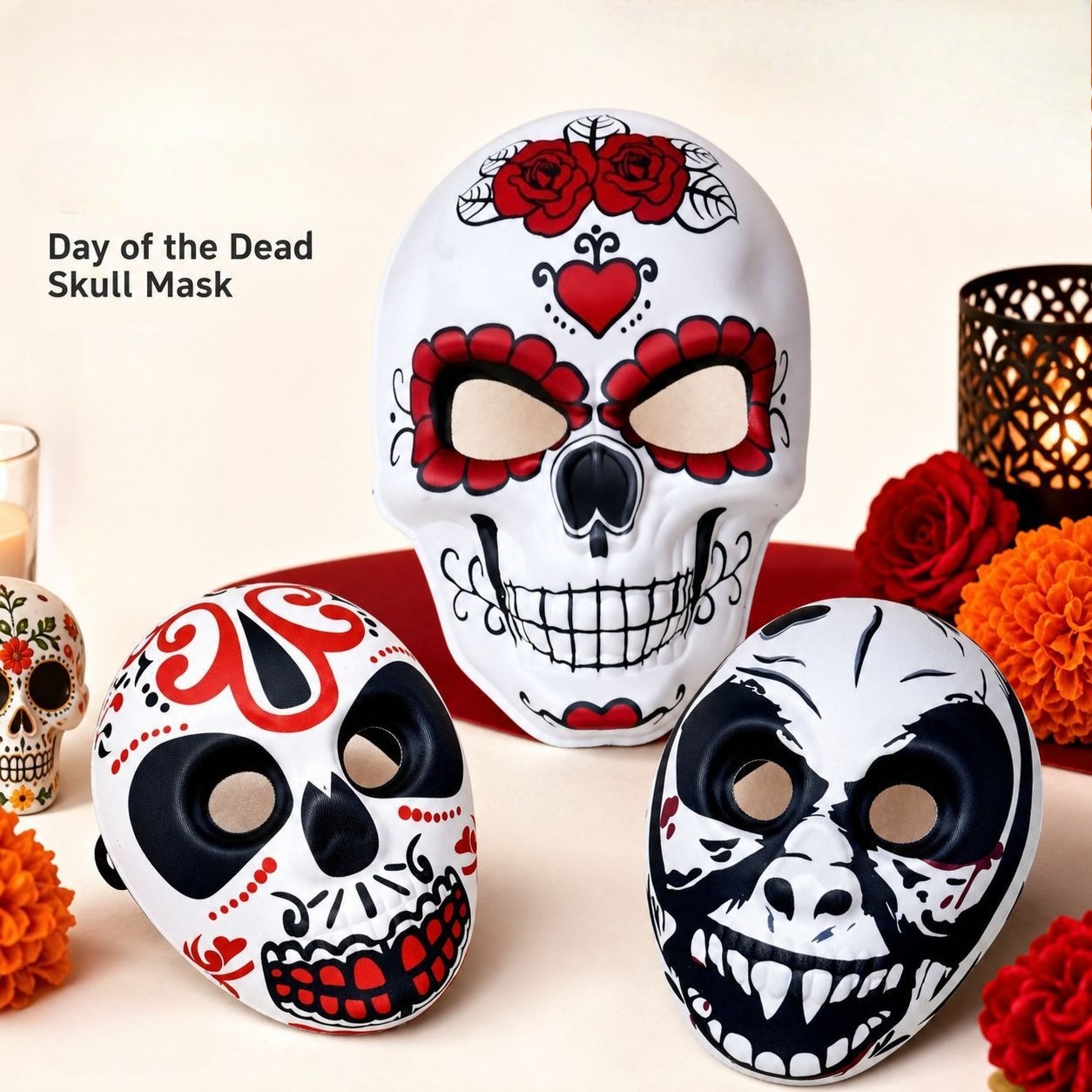 Day of the Dead Mask Colorful  - Cosplay Props Eva Foam ulasan dan harga