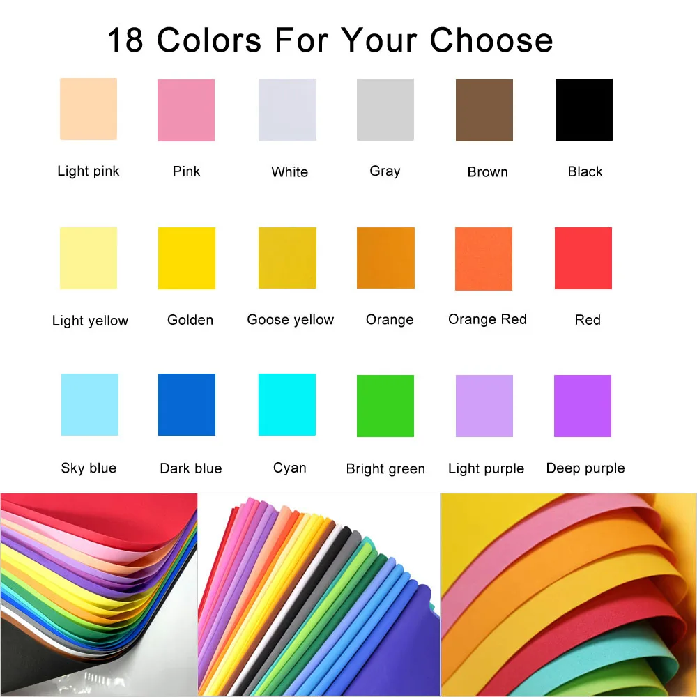 1/18Pcs Colorful EVA Foam Shee - Cosplay Props Eva Foam ulasan dan harga