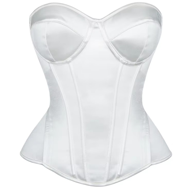 White Corset for Women Overbus - Boning Corset Steel ulasan dan harga
