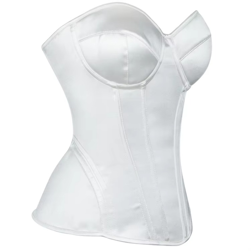 White Corset for Women Overbus - Boning Corset Steel ulasan dan harga