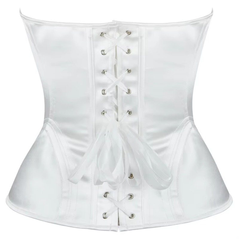 White Corset for Women Overbus - Boning Corset Steel ulasan dan harga