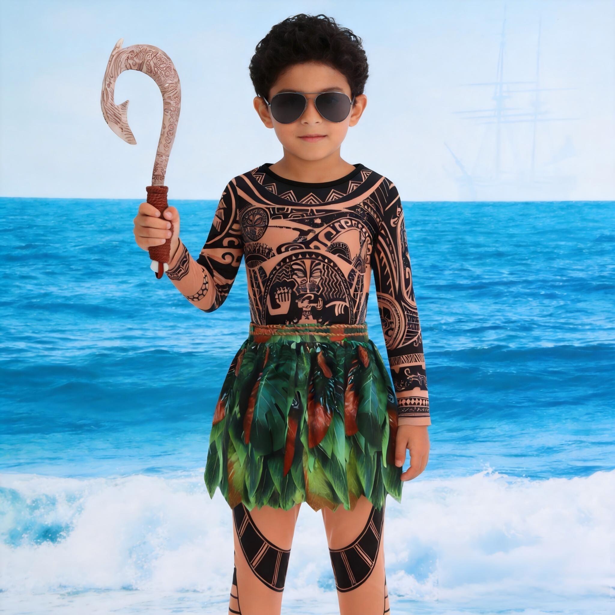 Summer Moana Maui Kids Boys Co - Cosplay Prop Pattern ulasan dan harga