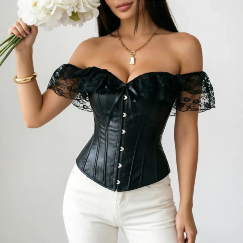 Women Steampunk Corset Top Got - Boning Corset Steel ulasan dan harga