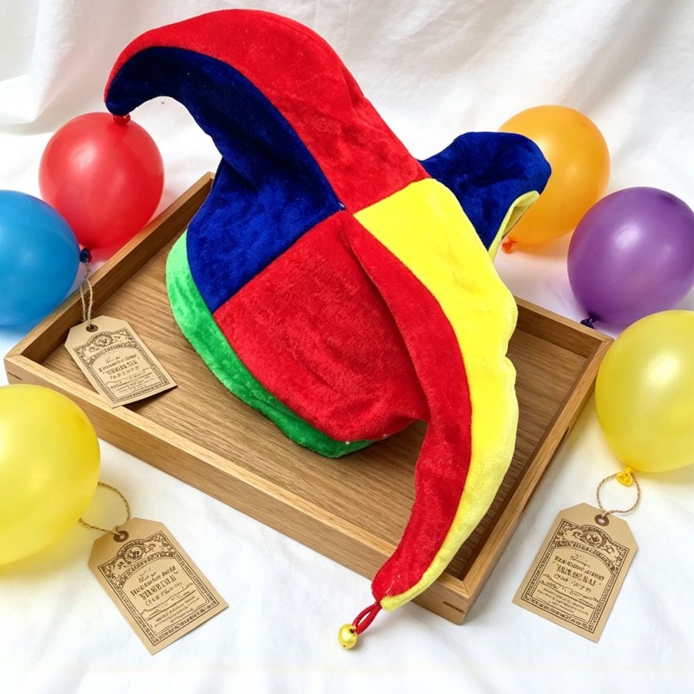 Cap Prop Multicolor Clown Hat  - Cosplay Prop Pattern ulasan dan harga