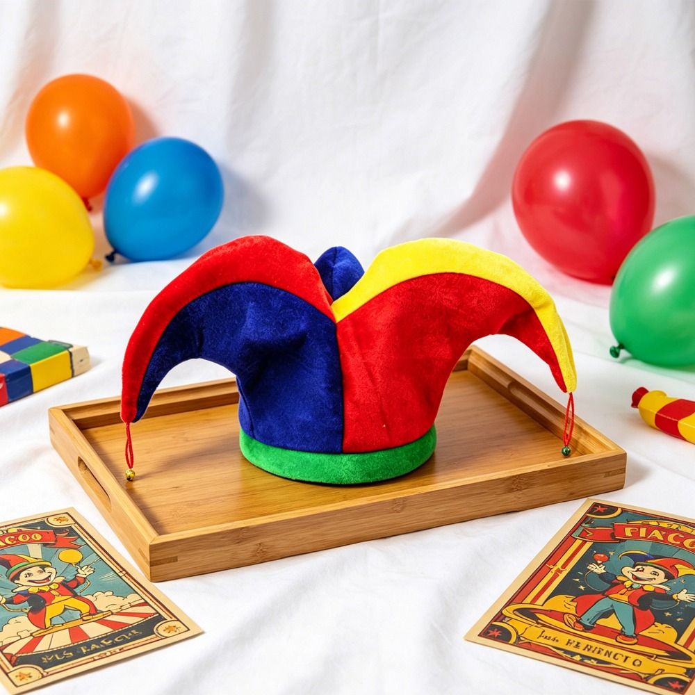 Cap Prop Multicolor Clown Hat  - Cosplay Prop Pattern ulasan dan harga