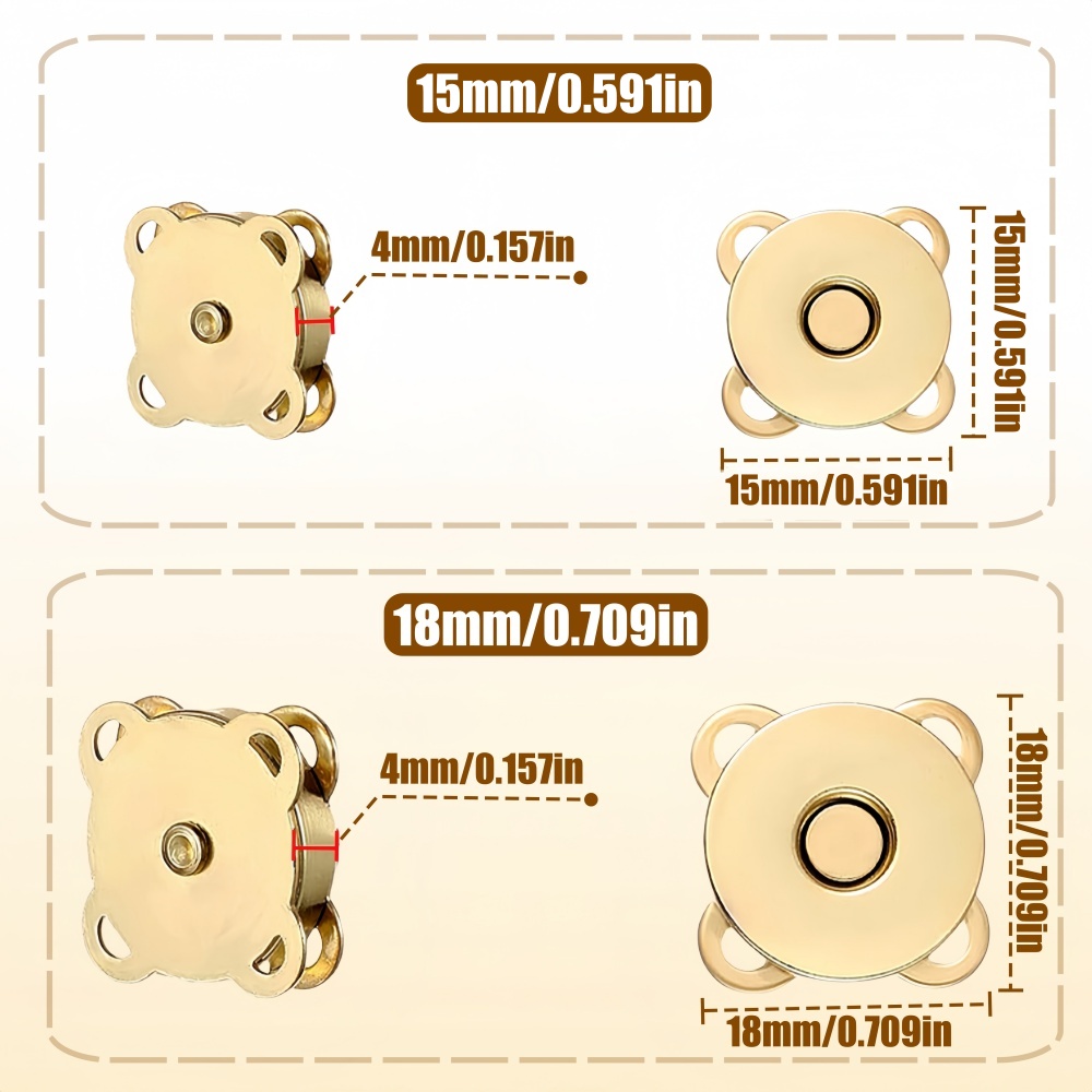 10 Sets Metal Magnetic Snap Fa - Snap Fastener Set ulasan dan harga