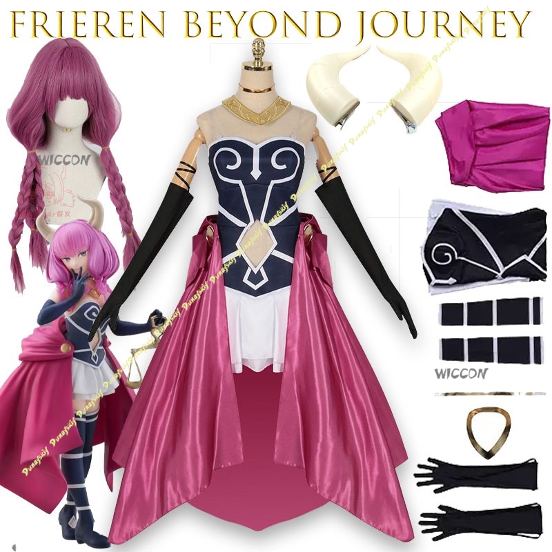 Aura Cosplay Costume Dress Ani - Frieren Cosplay Prop ulasan dan harga