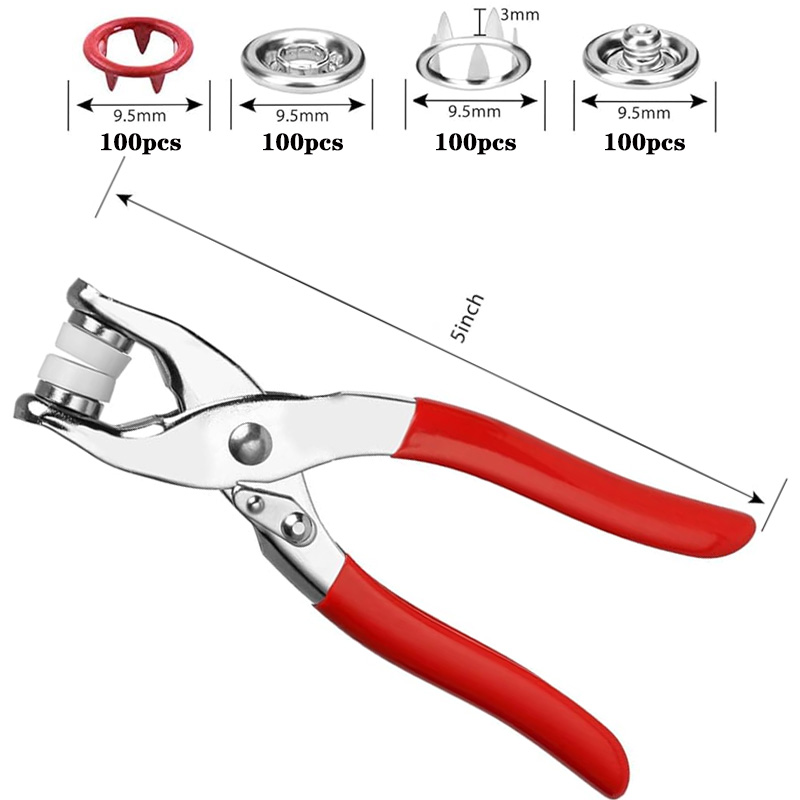 100 Sets Snap Pliers Automatic - Snap Fastener Set ulasan dan harga