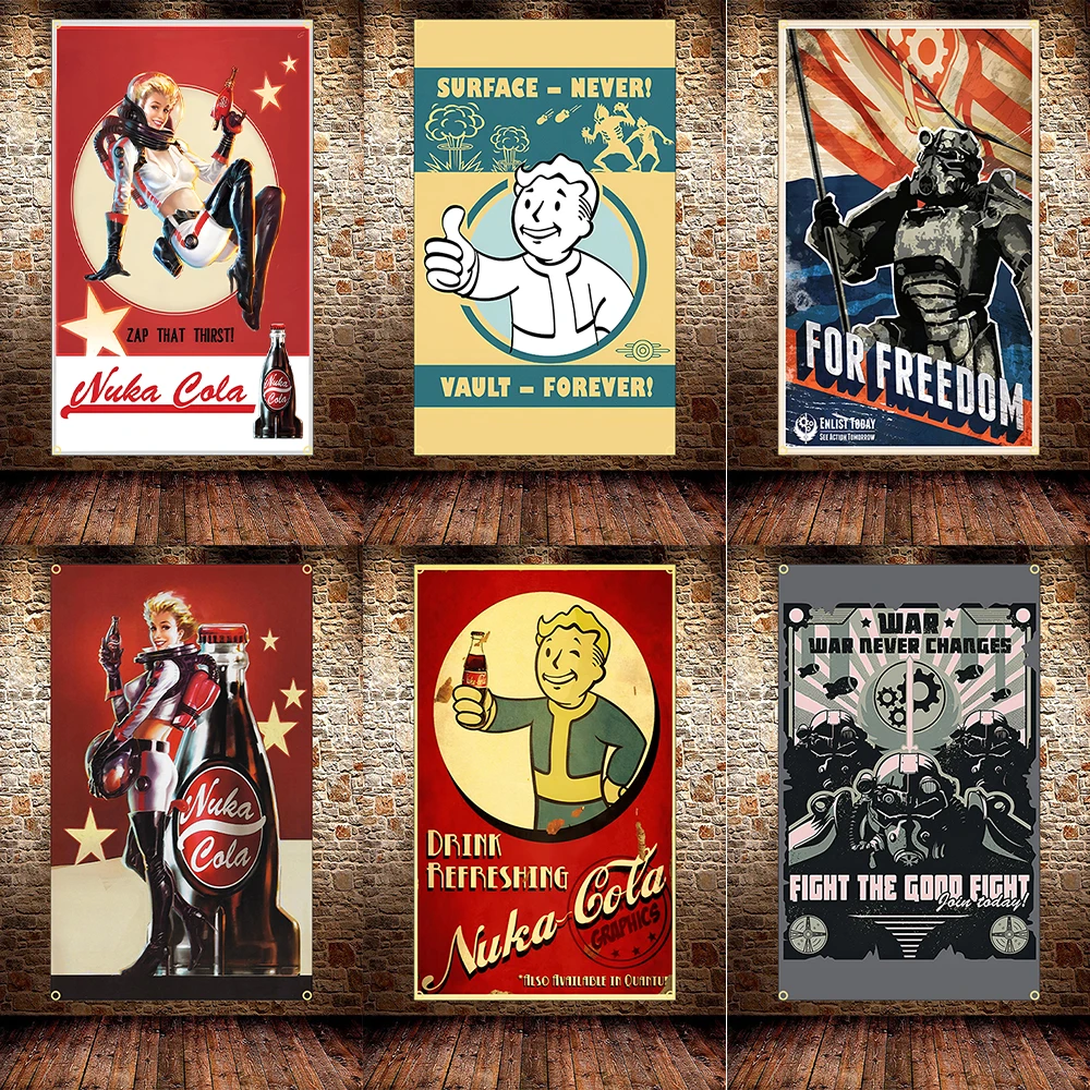 FLAGDOM 90X150CM 3X5Ft GAME Po - Fallout Cosplay Prop ulasan dan harga