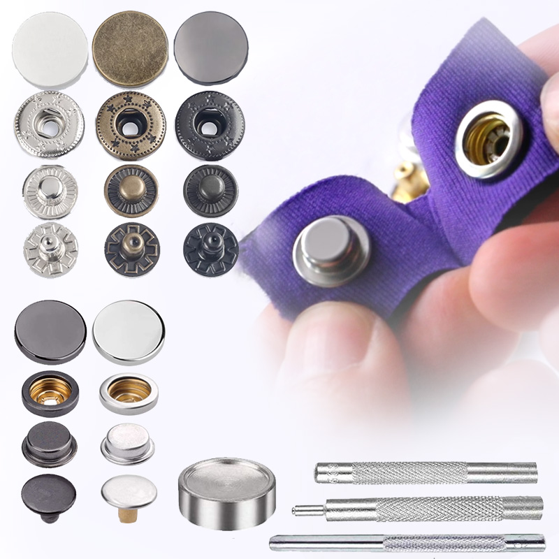 40 sets/160 pcs colorful butto - Snap Fastener Set ulasan dan harga