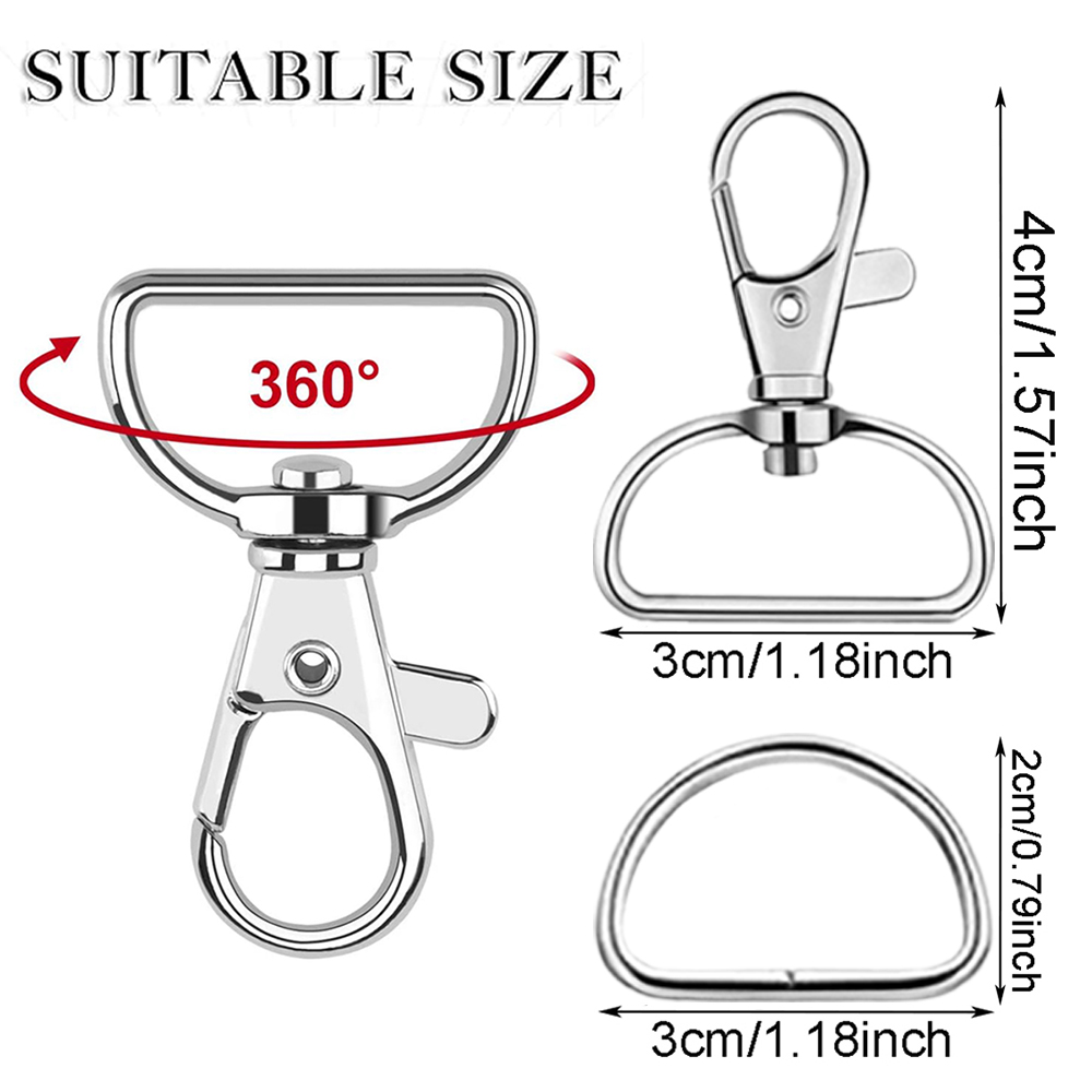 8/15/30 Set Snap Hooks Lanyard - D Ring Strap ulasan dan harga