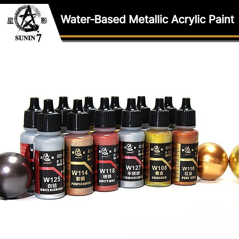 SUNIN 7 W101-124 20ml Eco-frie - Metallic Spray Paint ulasan dan harga