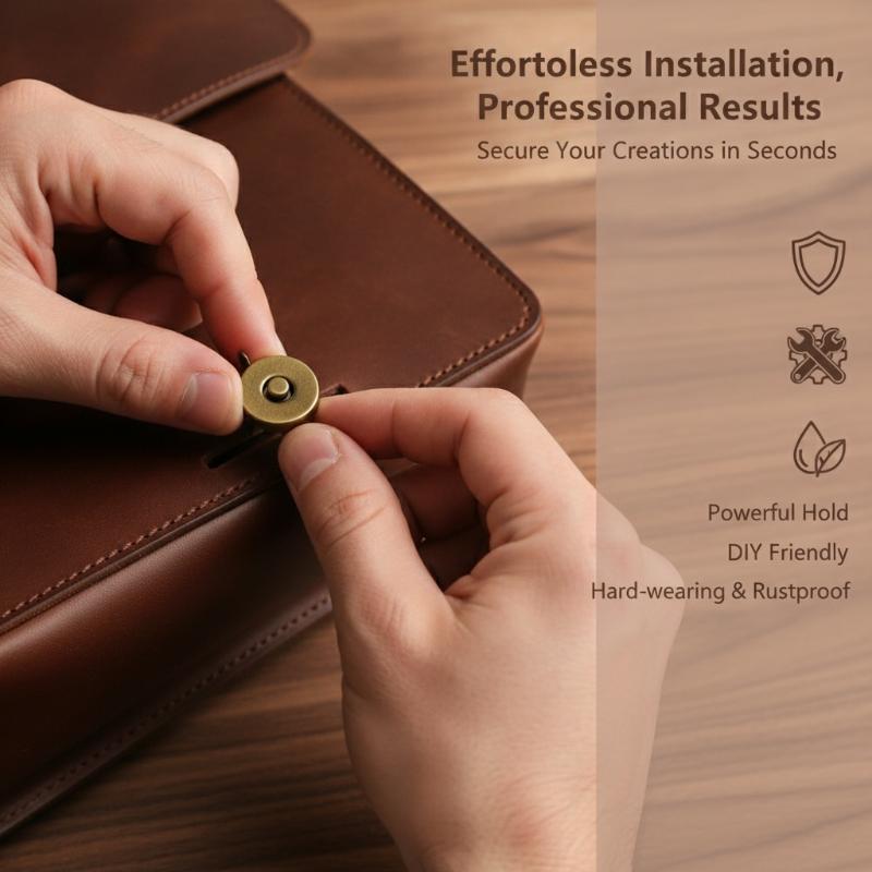 1 Set Magnetic Snap Fasteners  - Snap Fastener Set ulasan dan harga