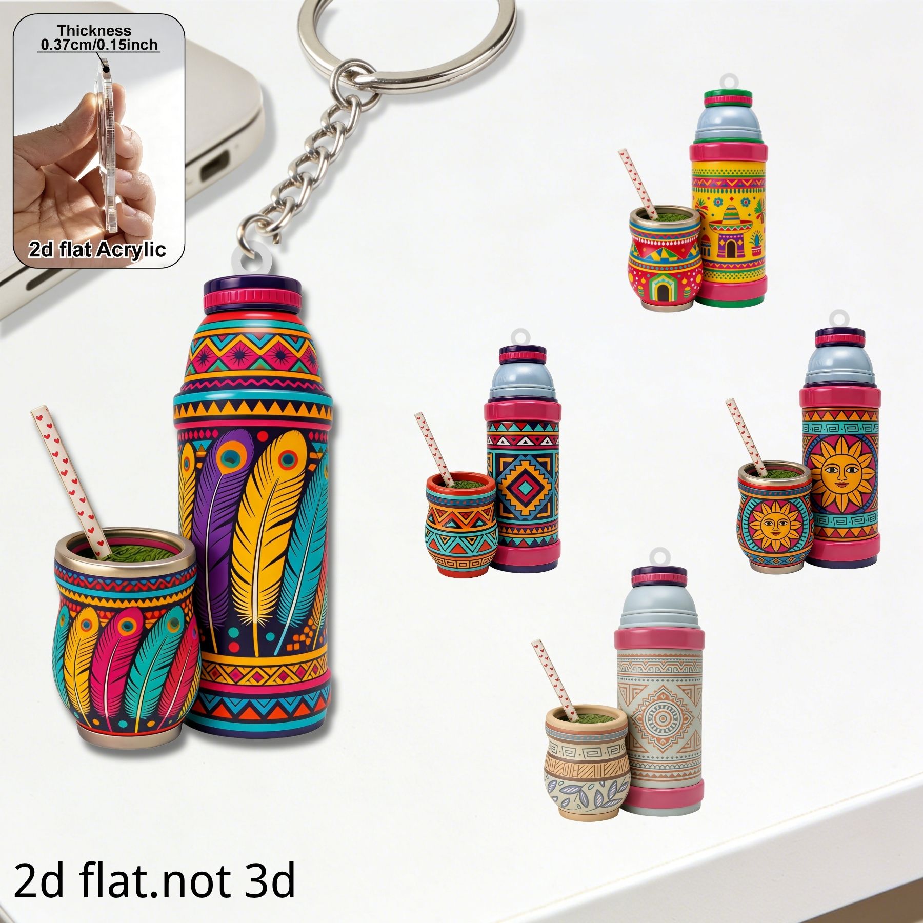 Thermos Cup Keychain,2D Flat A - Worbla Thermoplastic ulasan dan harga