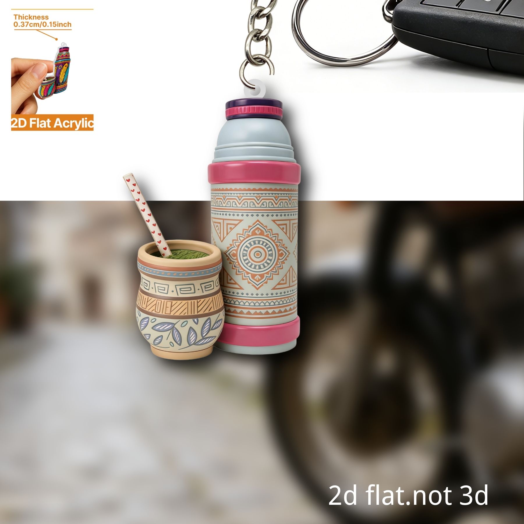 Thermos Cup Keychain,2D Flat A - Worbla Thermoplastic ulasan dan harga