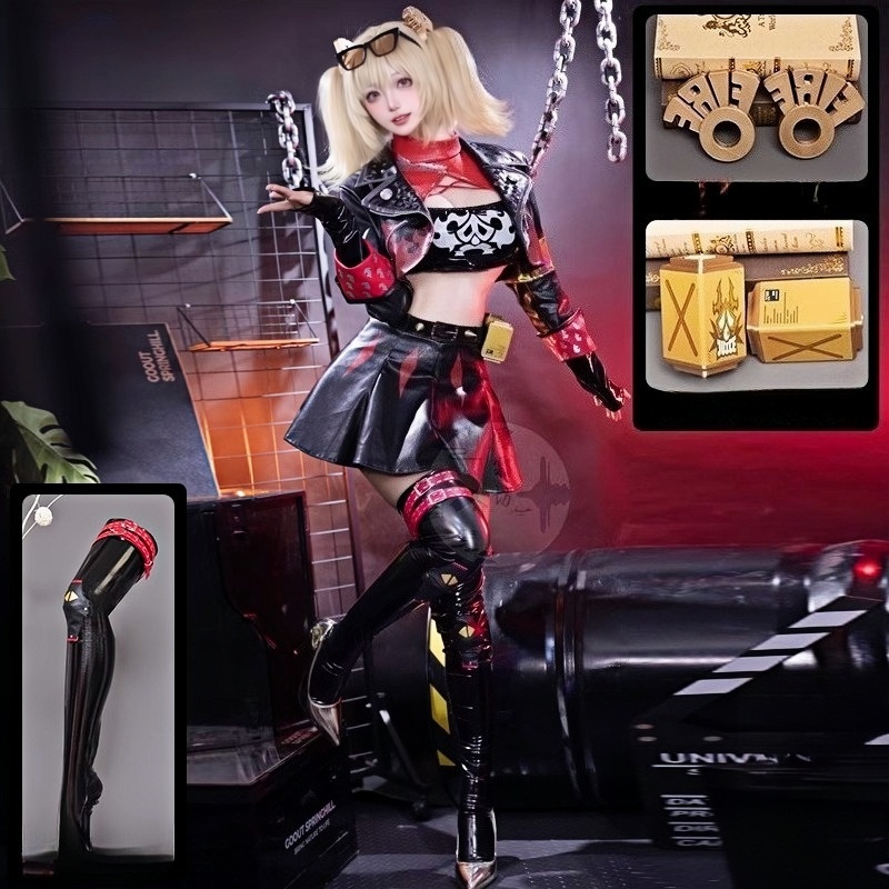 Game Zenless Zone Zero Burnice - Burnice Cosplay Prop ulasan dan harga