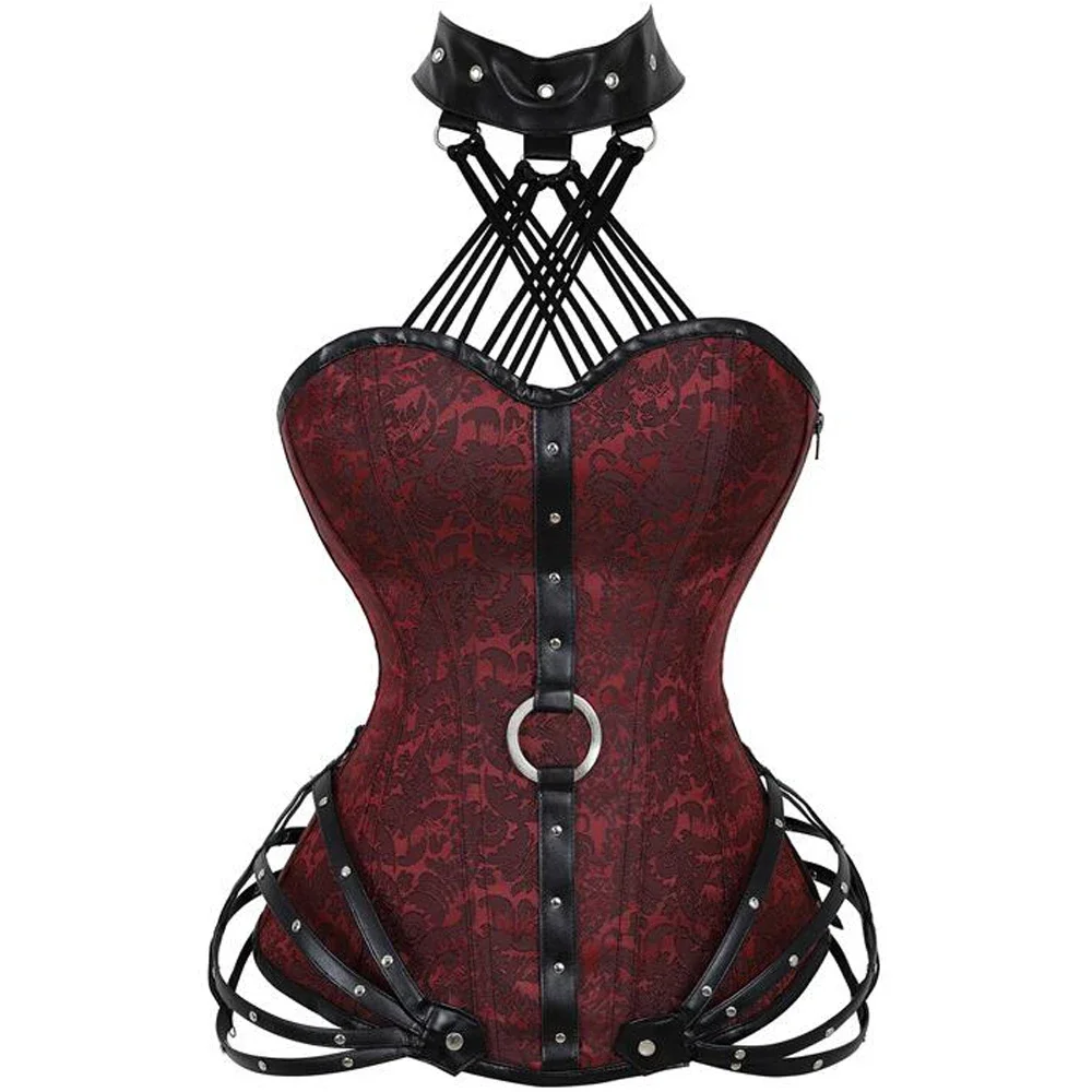 Gothic Steampunk Corset Tops w - Boning Corset Steel ulasan dan harga