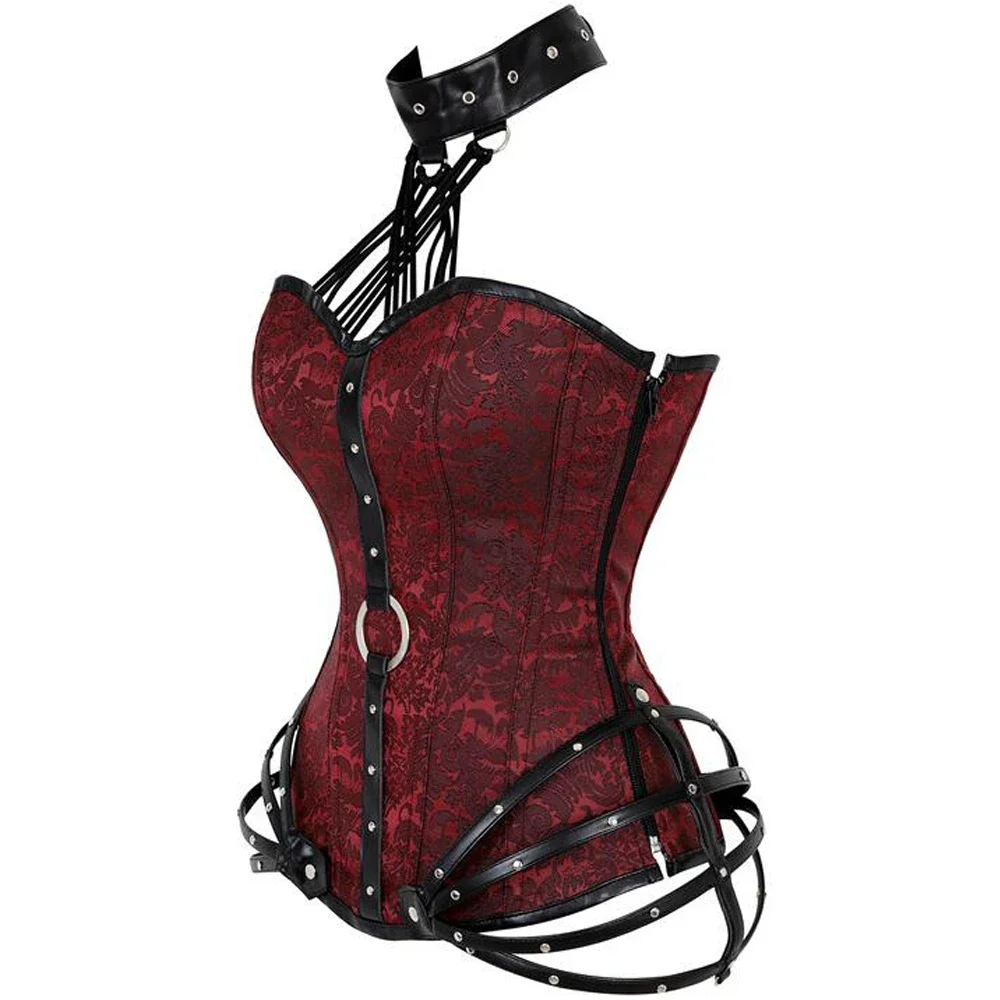 Gothic Steampunk Corset Tops w - Boning Corset Steel ulasan dan harga