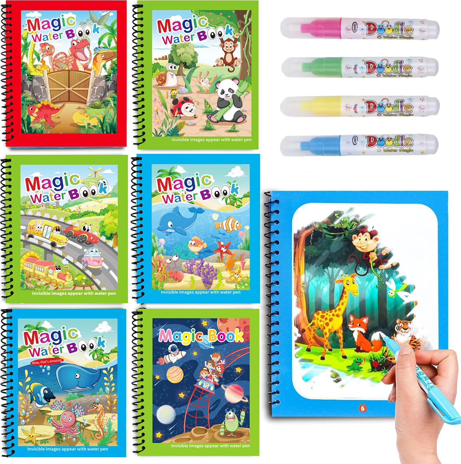 1pc Reusable Water Drawing Boo - Cosplay Prop Book ulasan dan harga