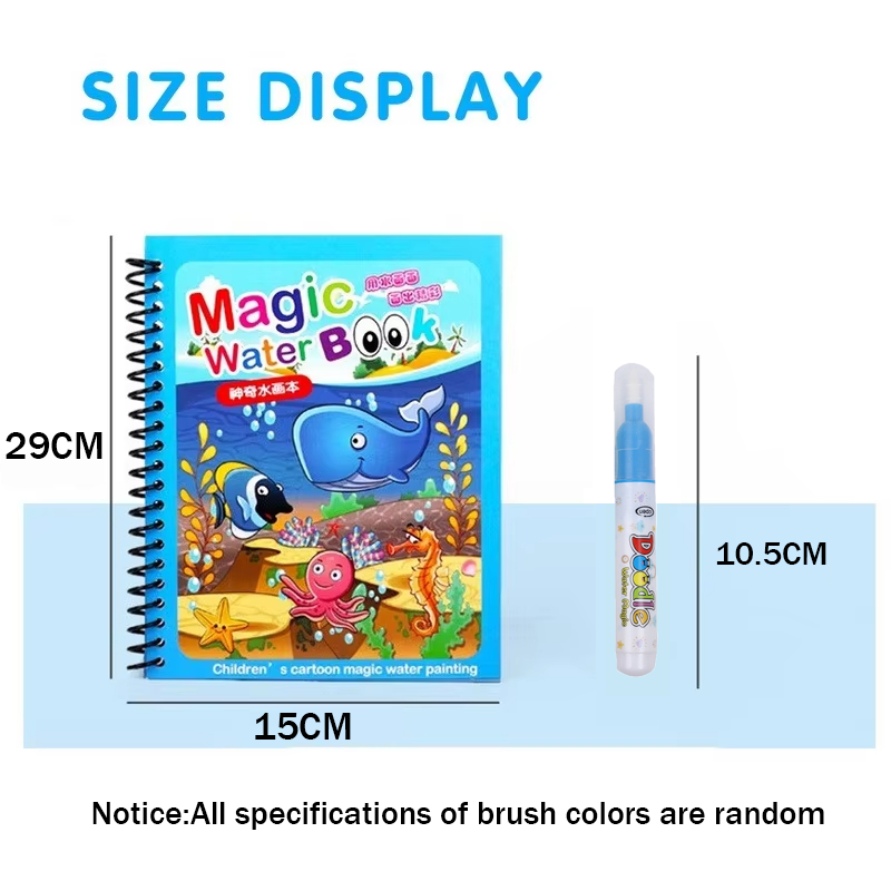1pc Reusable Water Drawing Boo - Cosplay Prop Book ulasan dan harga