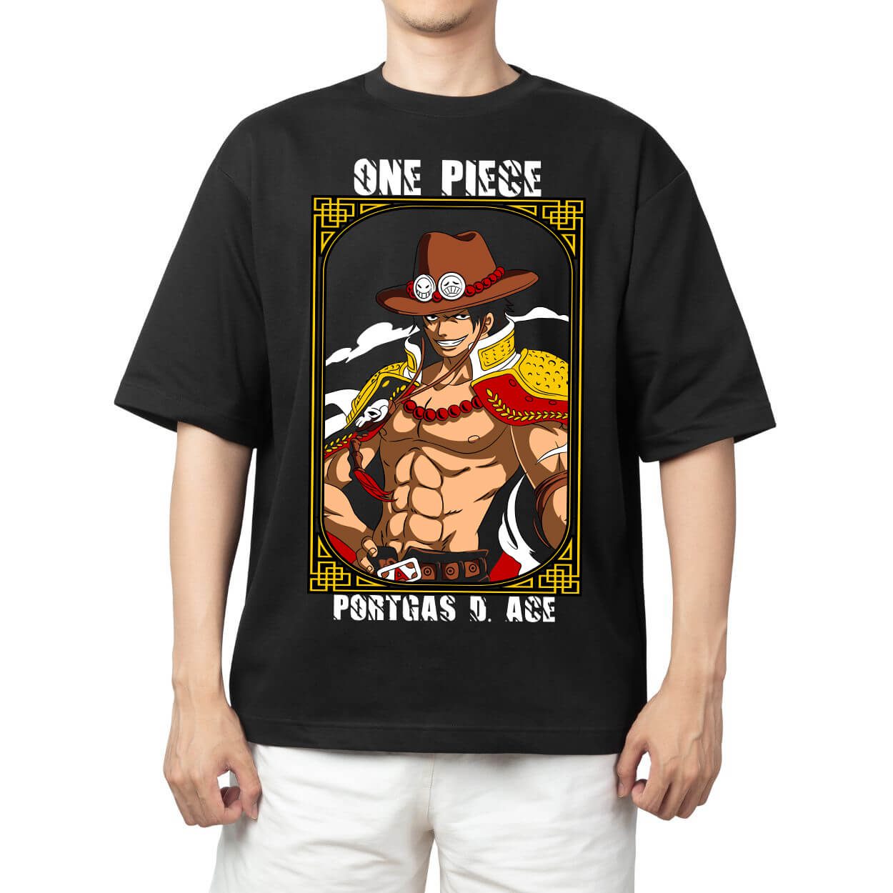 One Piece 2026 Men Cotton Tshi - Cosplay Flame Prop ulasan dan harga