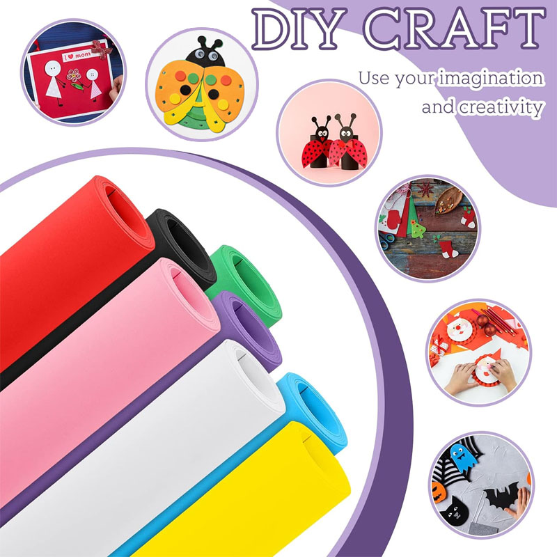 1pcs Colorful Eva Foam Sheets  - Craft Foam Roll ulasan dan harga