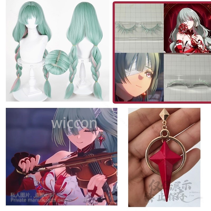 Anime Phrolova Cosplay Wig Gre - Prop For Cosplay ulasan dan harga