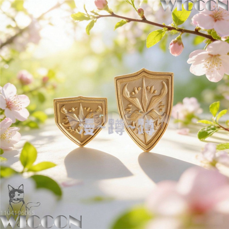 Golden school emblem tsukinomo - Cosplay Prop 3D Print ulasan dan harga