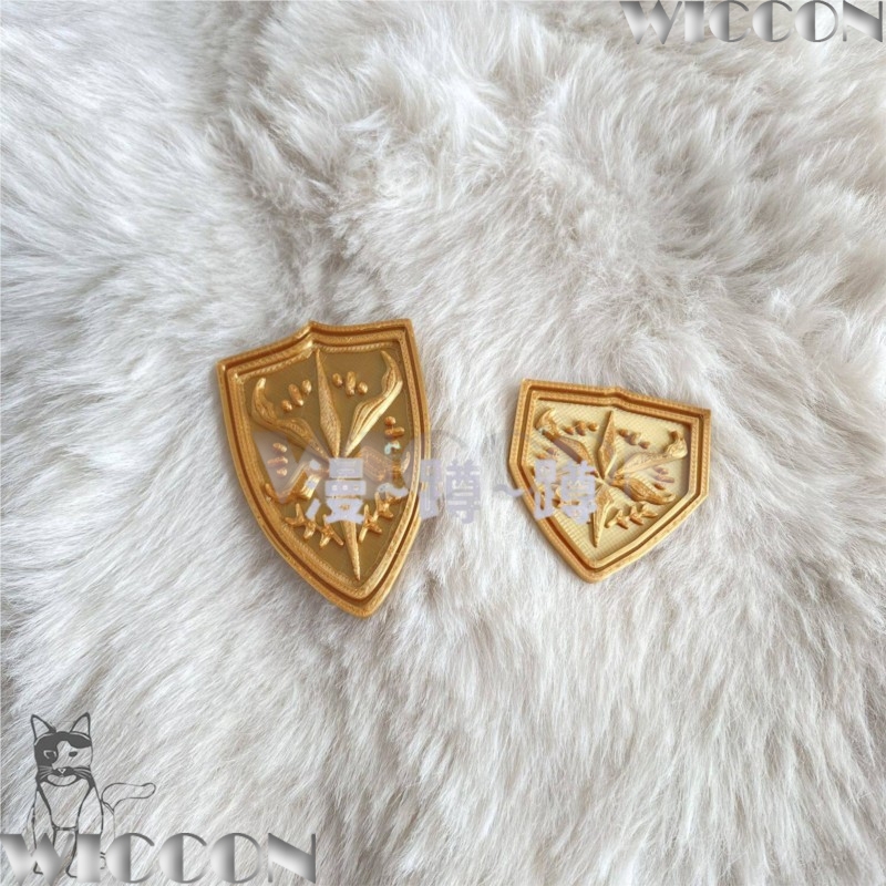 Golden school emblem tsukinomo - Cosplay Prop 3D Print ulasan dan harga