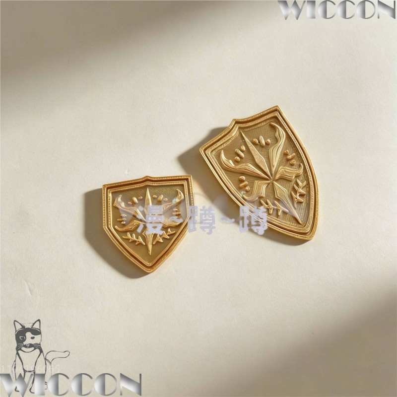Golden school emblem tsukinomo - Cosplay Prop 3D Print ulasan dan harga