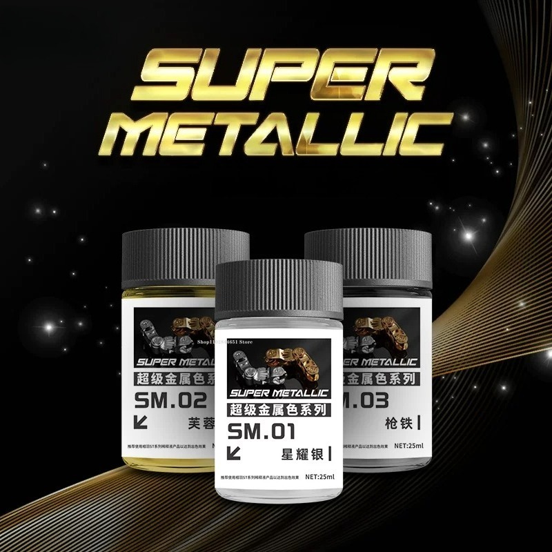 SM01-SM18 Super Metallic Color - Metallic Spray Paint ulasan dan harga