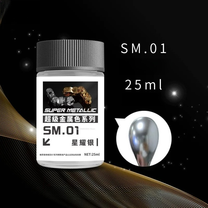 SM01-SM18 Super Metallic Color - Metallic Spray Paint ulasan dan harga