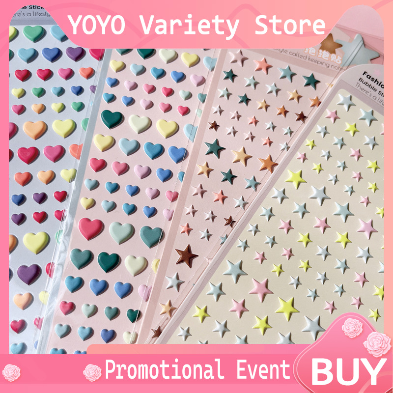 3D Bubble Foam Puffy Heart Sta - Cosplay Props Eva Foam ulasan dan harga