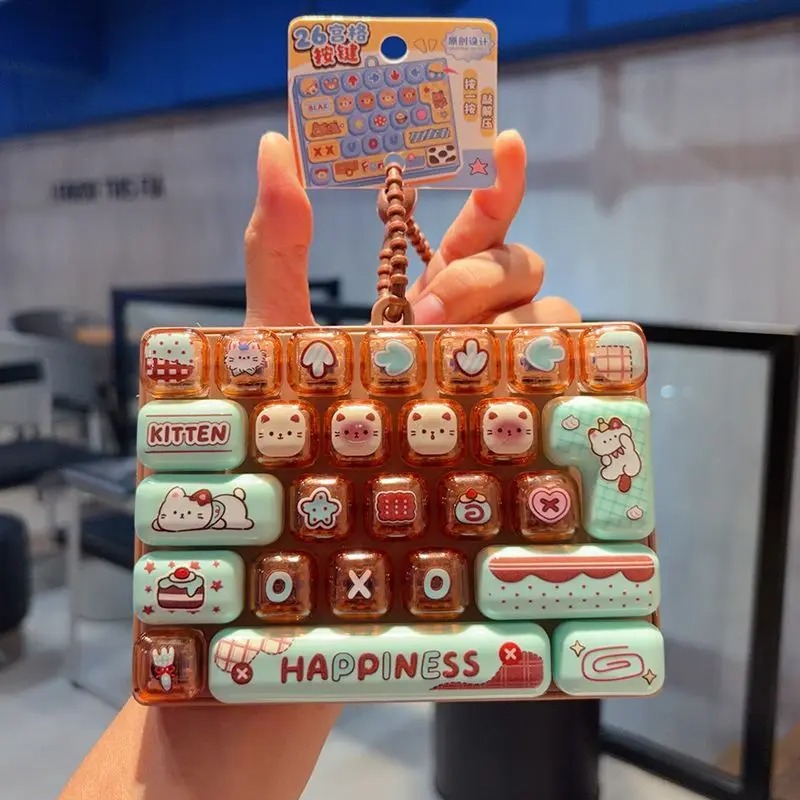 *Candy Color Keycap Keychain C - Cosplay Fire Prop ulasan dan harga