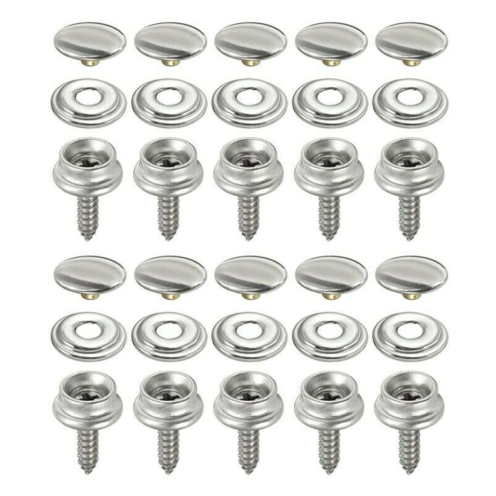30pcs Snap Fastener Stainless  - Snap Fastener Set ulasan dan harga
